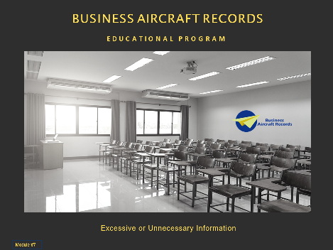 Excessive or Unnecessary Information  (Overview) (AIA)